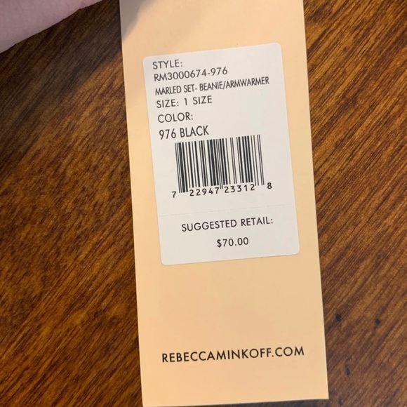 Rebecca Minkoff Arm Warmers & Beanie - Picture 3 of 6